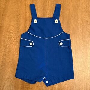 Vintage 70s Infant Nautical Overalls